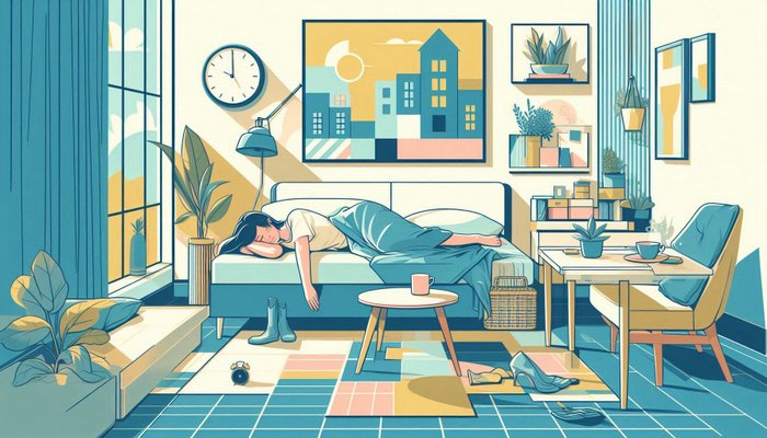 درست خوابیدن برای جلوگیری از چروک