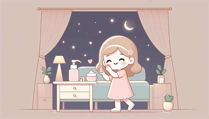 روتین شبانه دختران جوان