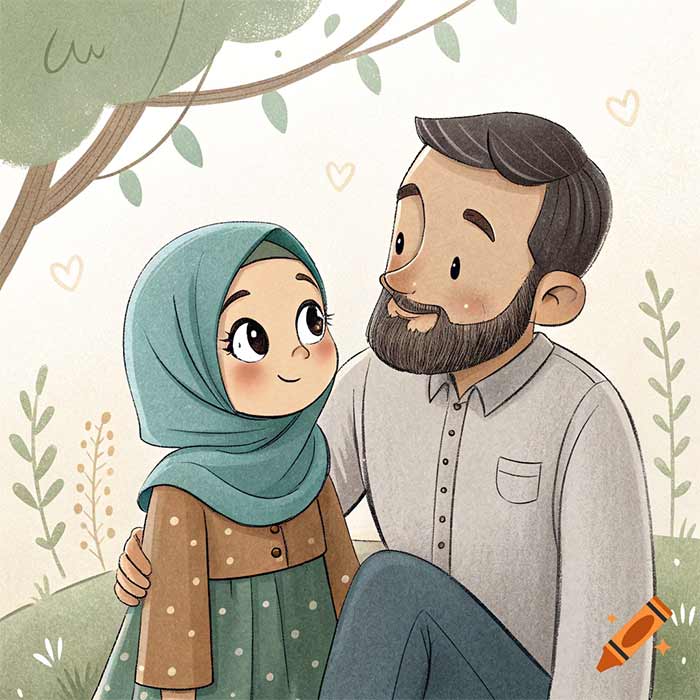 رفتار پدر با دختربچه